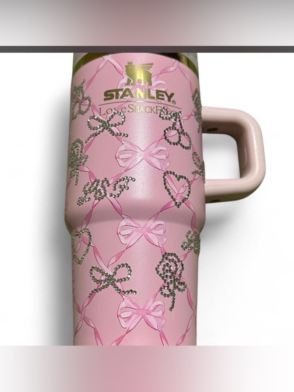 Stanley x LoveShackFancy 
rhinestone water bottle #bling #rhinestone 20oz
